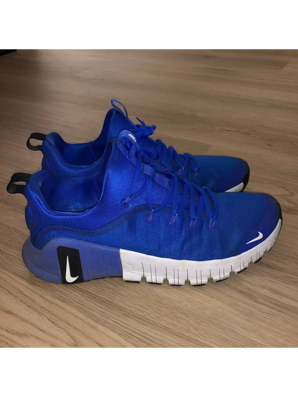 NIKE FREE METCON 6 ROYAL BLUE WHITE TRAINING RUNNING SHOES WHITE MENS SIZE 12